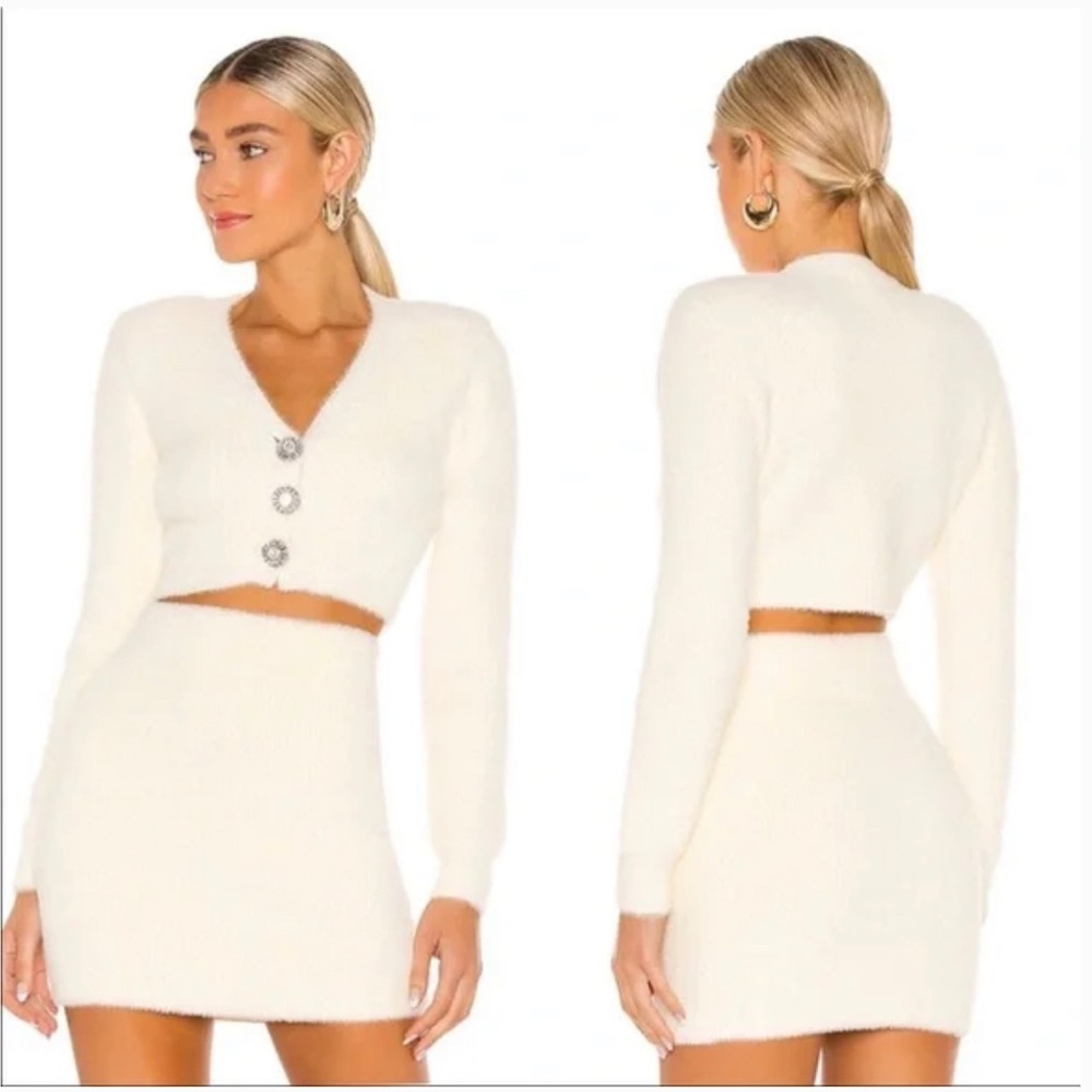 Revolve NBD Skirt + Cardigan Set